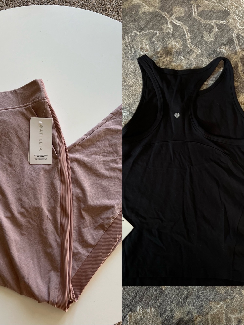 NWT Athleta Brooklyn Ankle Pants Size 18 and Lululemon Tank Size 20